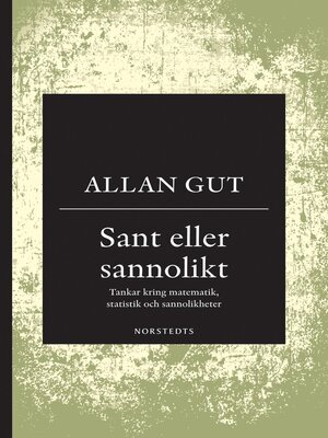 cover image of Sant eller sannolikt
